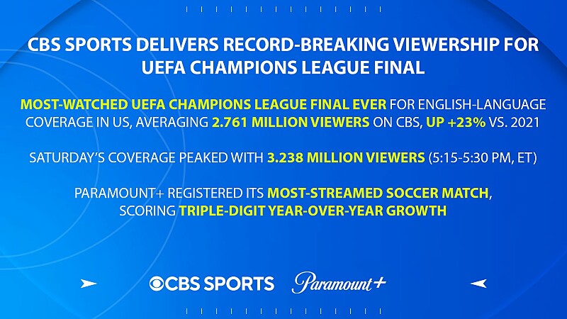 NickALive!: Paramount+'s 'Destination Brooklyn' to Bring CBS Sports' UEFA Champions  League Studio Show Stateside for First Time on Oct. 25-26